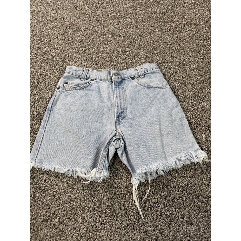 Vintage 90s Levi's Student Denim Jean Shorts Women's Size 27 Blue